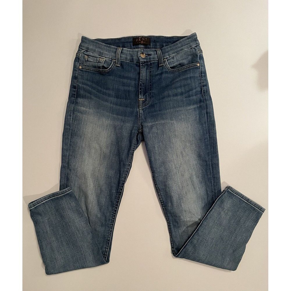 Jen7 by 7 For All Mankind Womens Skinny Jeans Medium Wash‎ Denim Size 6